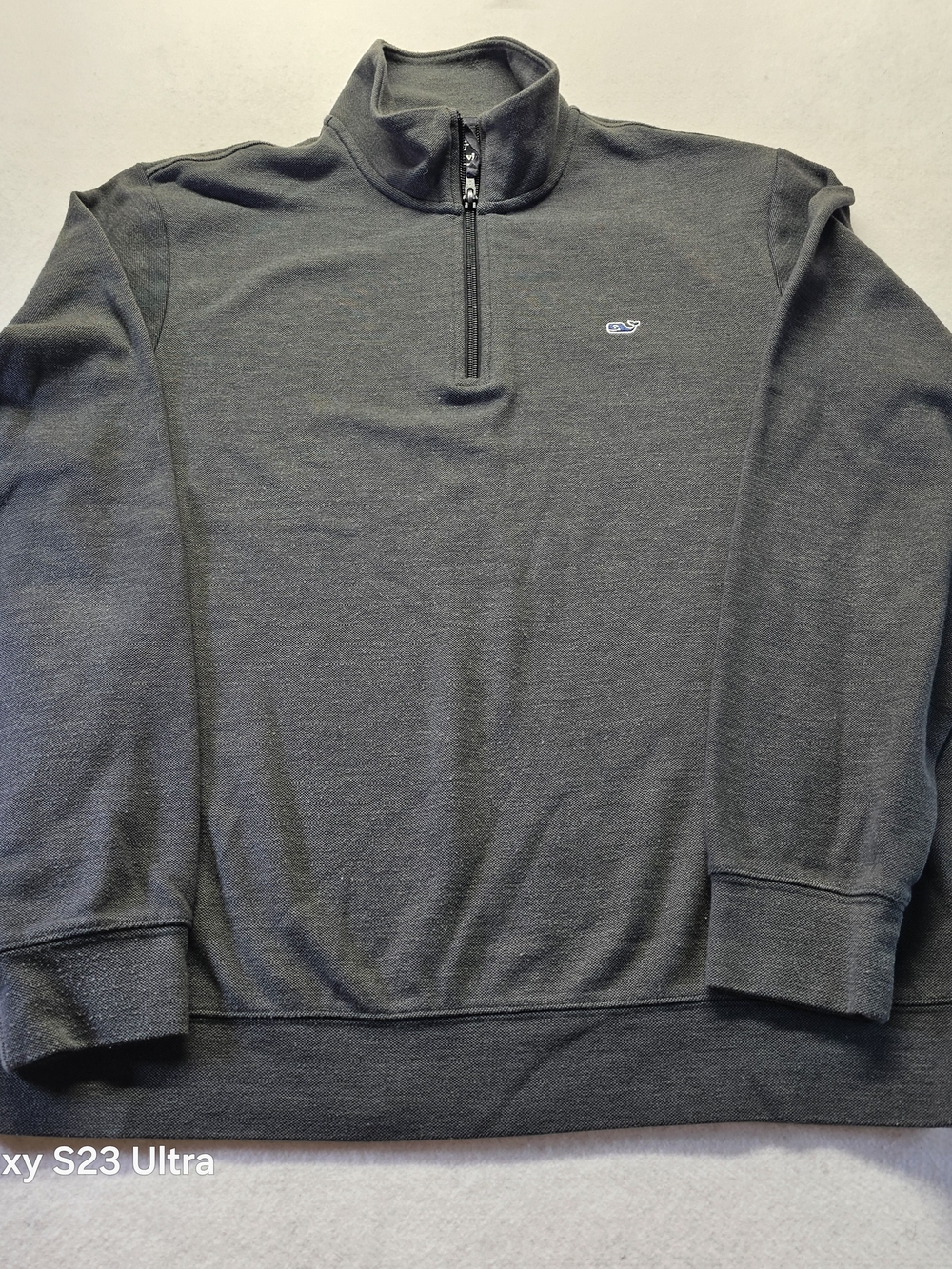 Vineyard Vines Men's Half-Zip Sweater - Charcoal Gray